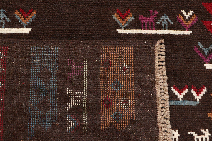 Saddle Brown Baluchi 3' 11 x 5' 9 - No. 64074 - ALRUG Rug Store