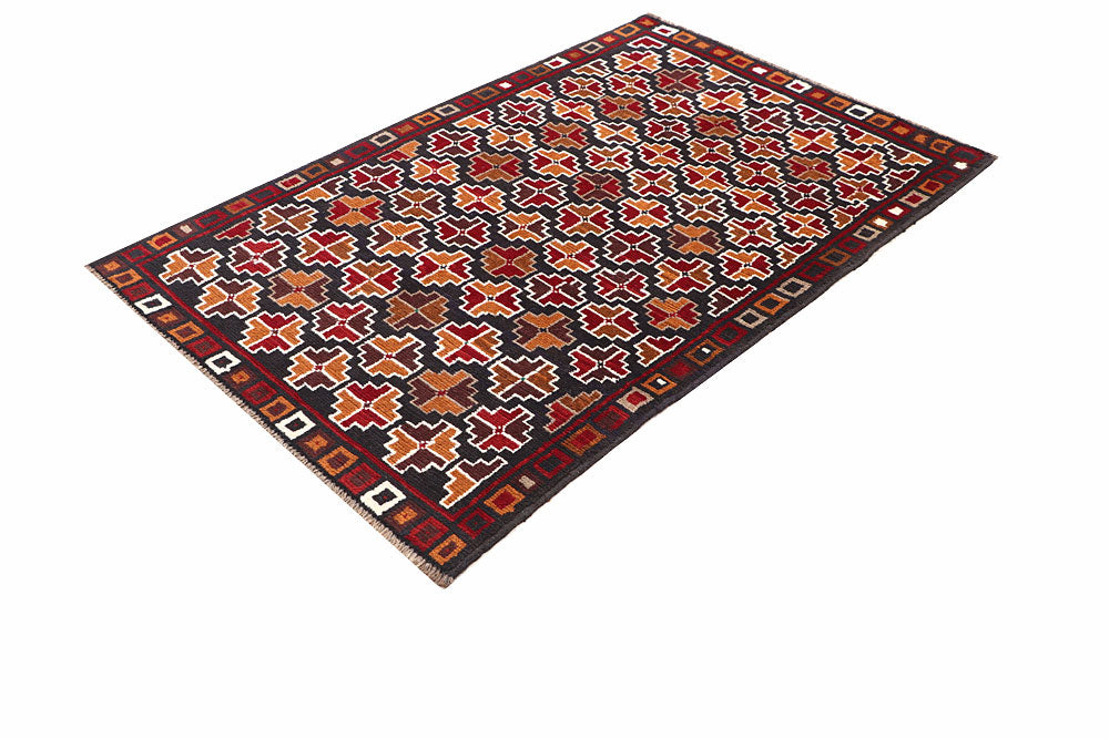 Multi Colored Baluchi 3' 8 x 5' 10 - No. 64077 - ALRUG Rug Store
