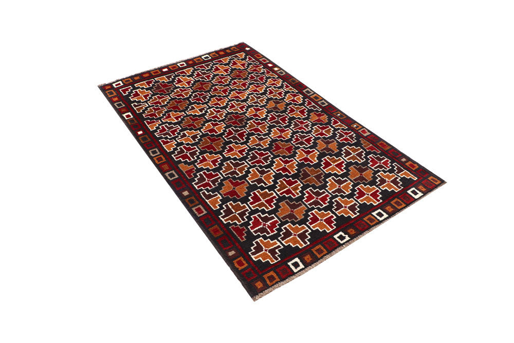 Multi Colored Baluchi 3' 8 x 5' 10 - No. 64077 - ALRUG Rug Store
