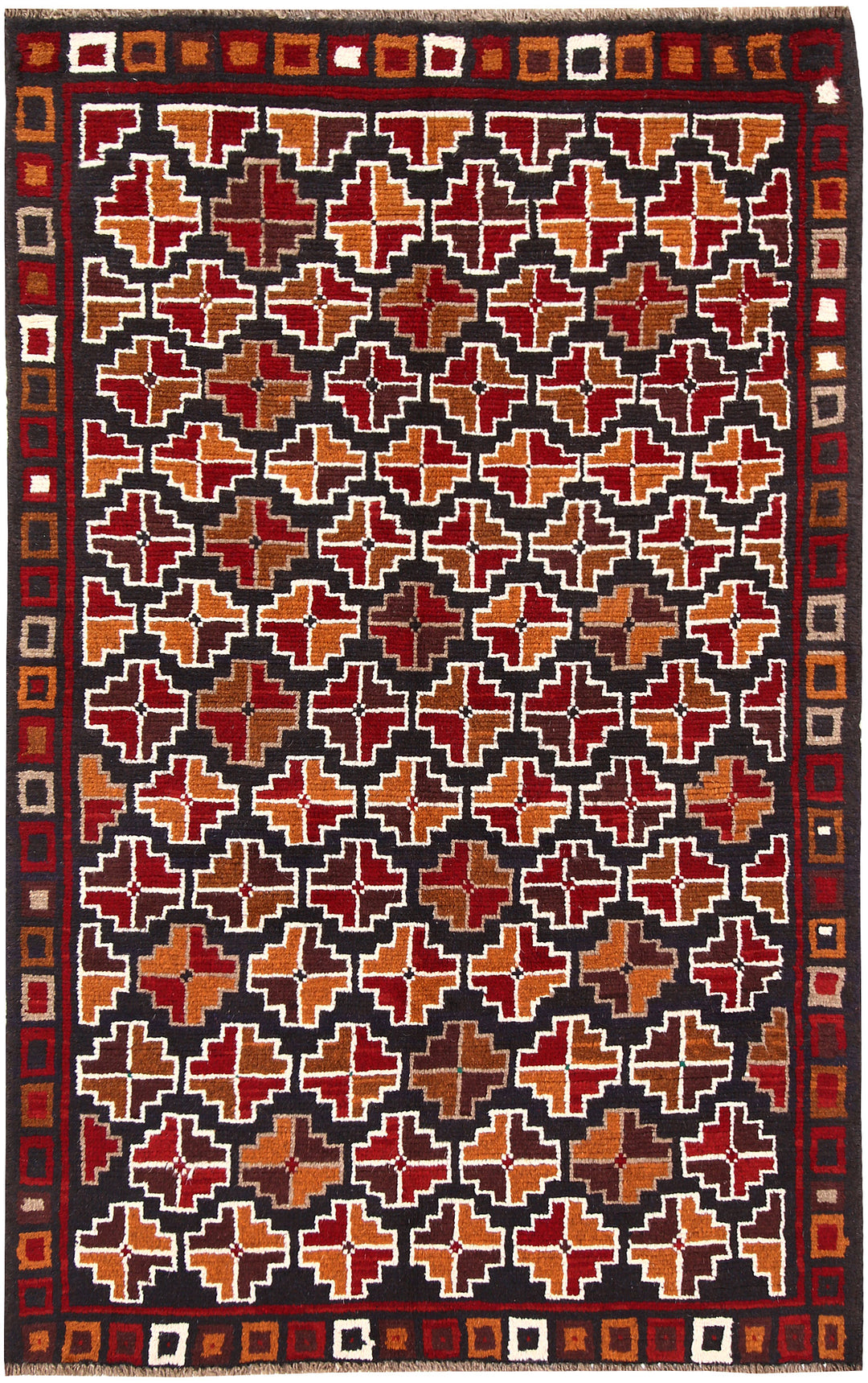 Multi Colored Baluchi 3' 8 x 5' 10 - No. 64077 - ALRUG Rug Store