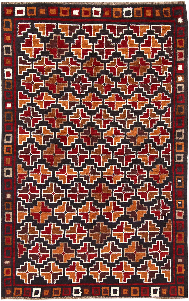 Multi Colored Baluchi 3' 8 x 5' 10 - No. 64077 - ALRUG Rug Store
