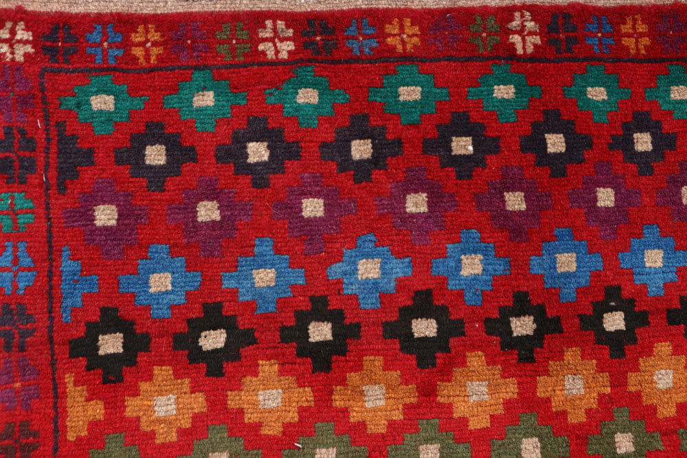 Firebrick Baluchi 4' x 5' 9 - No. 64079 - ALRUG Rug Store