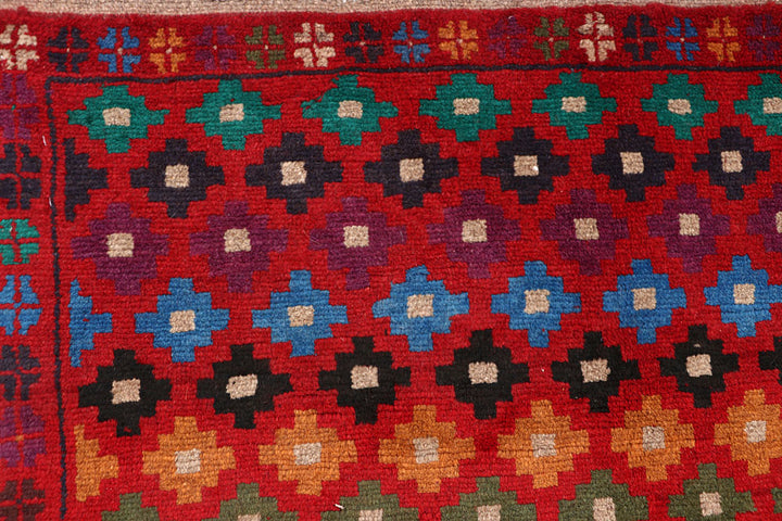 Firebrick Baluchi 4' x 5' 9 - No. 64079 - ALRUG Rug Store