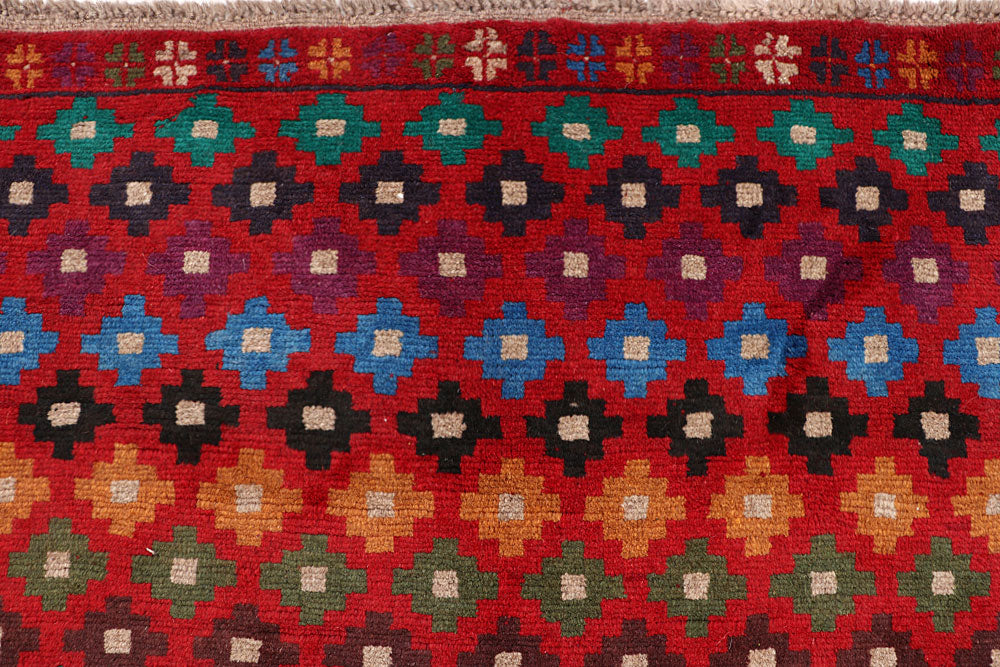 Firebrick Baluchi 4' x 5' 9 - No. 64079 - ALRUG Rug Store
