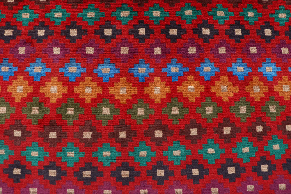 Firebrick Baluchi 4' x 5' 9 - No. 64079 - ALRUG Rug Store