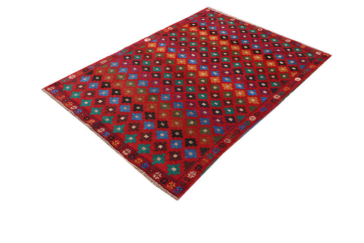 Firebrick Baluchi 4' x 5' 9 - No. 64079 - ALRUG Rug Store