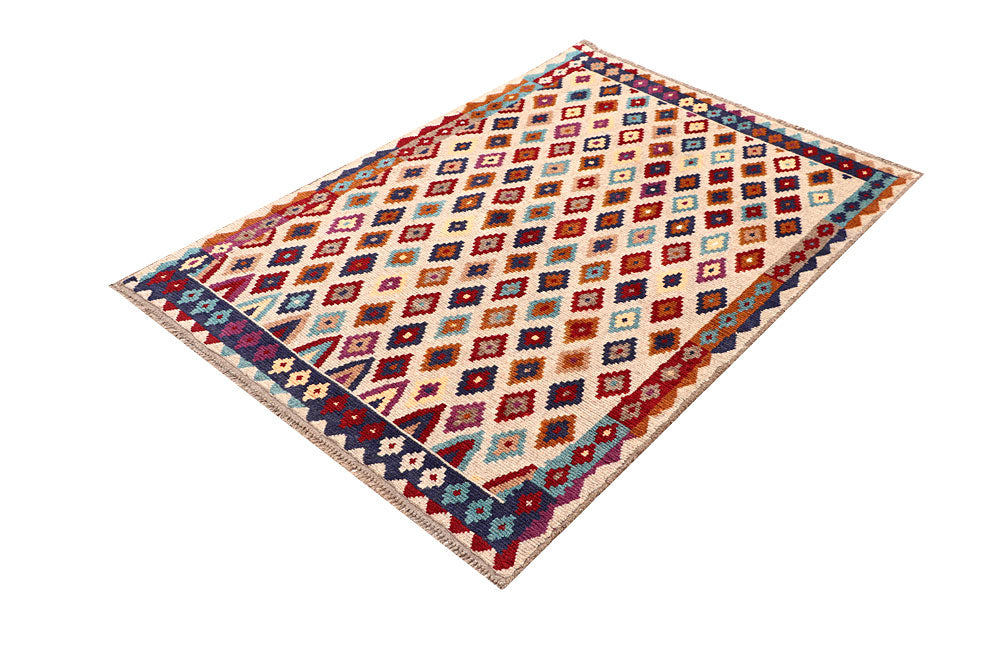 Blanched Almond Baluchi 4' x 5' 6 - No. 64080 - ALRUG Rug Store