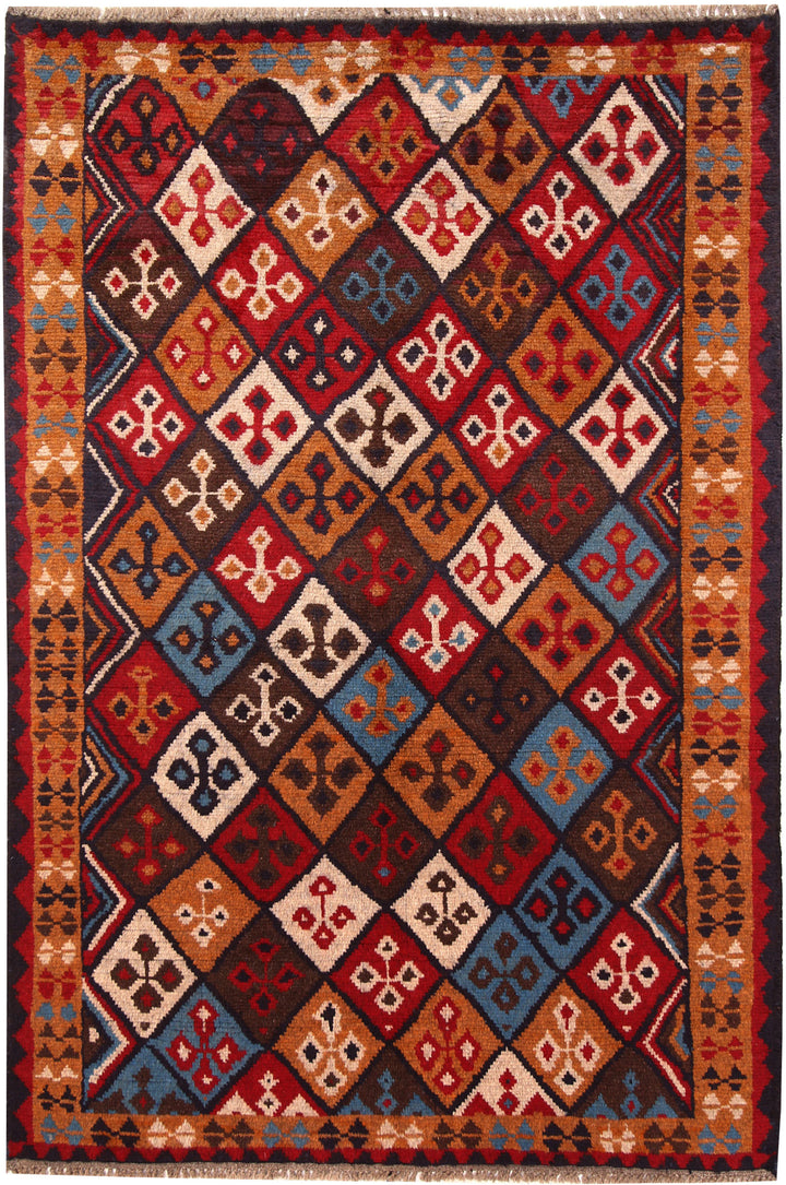 Multi Colored Baluchi 4' x 5' 11 - No. 64083 - ALRUG Rug Store