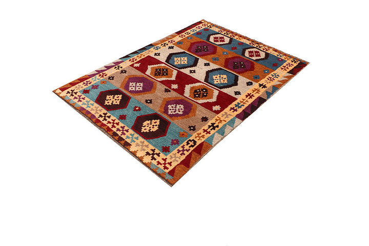 Multi Colored Baluchi 3' 10 x 5' 4 - No. 64084 - ALRUG Rug Store
