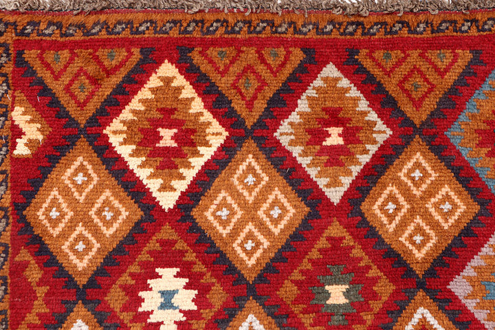 Firebrick Baluchi 4' x 5' 8 - No. 64088 - ALRUG Rug Store