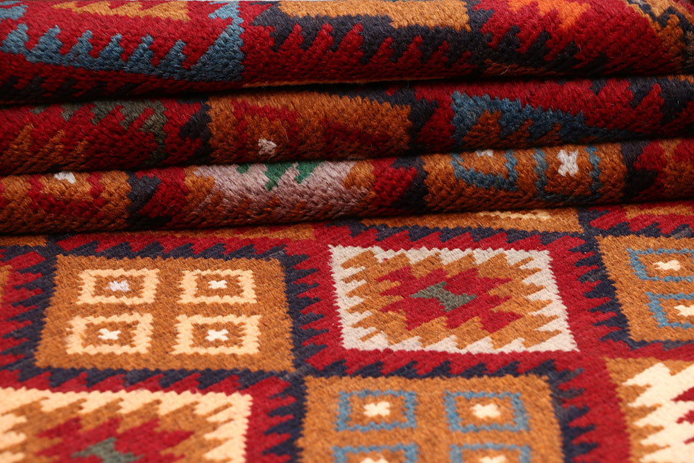 Firebrick Baluchi 4' x 5' 8 - No. 64088 - ALRUG Rug Store