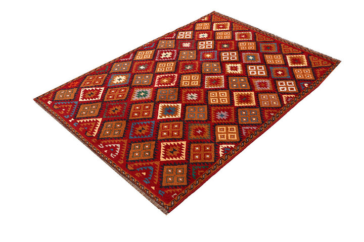 Firebrick Baluchi 4' x 5' 8 - No. 64088 - ALRUG Rug Store