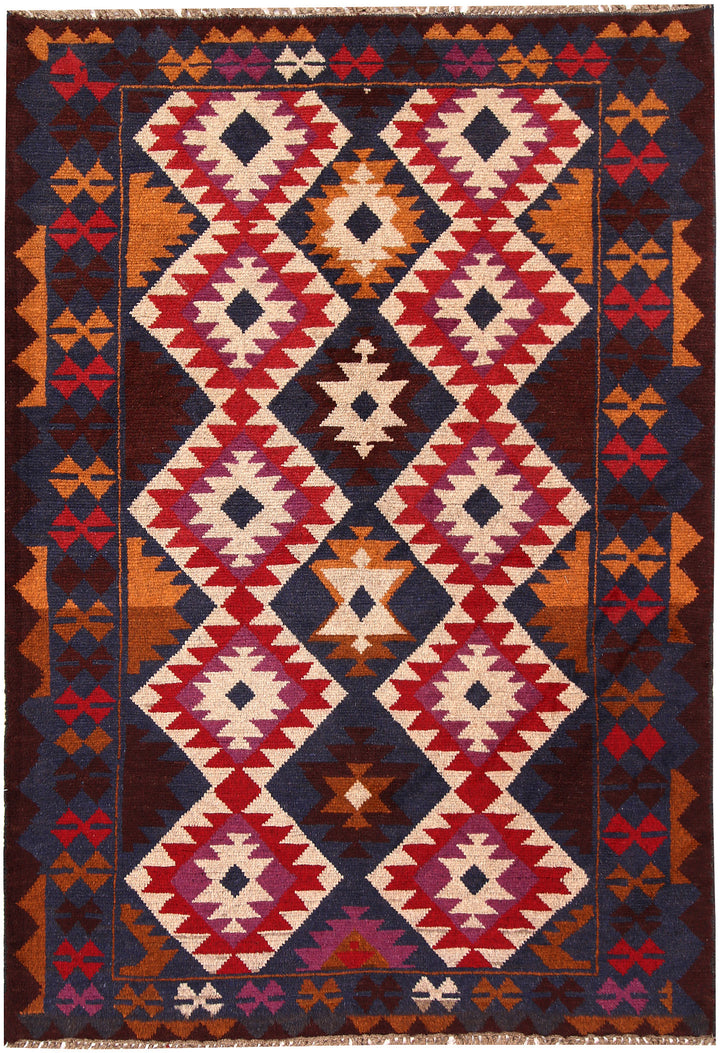 Dark Blue Baluchi 4' 1 x 5' 10 - No. 64089