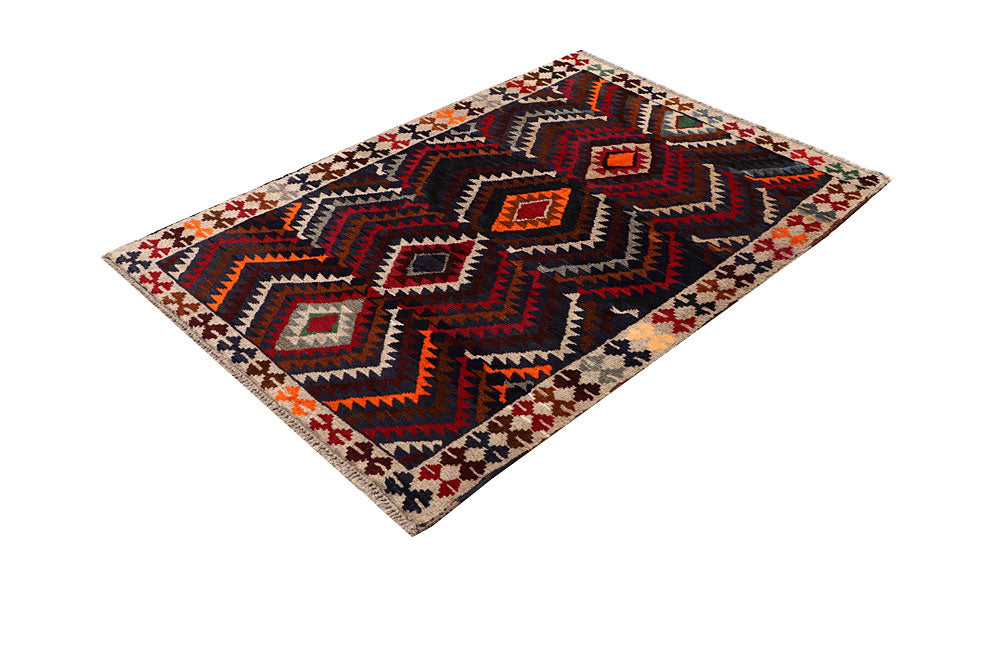 Multi Colored Baluchi 4' 2 x 5' 10 - No. 64093 - ALRUG Rug Store