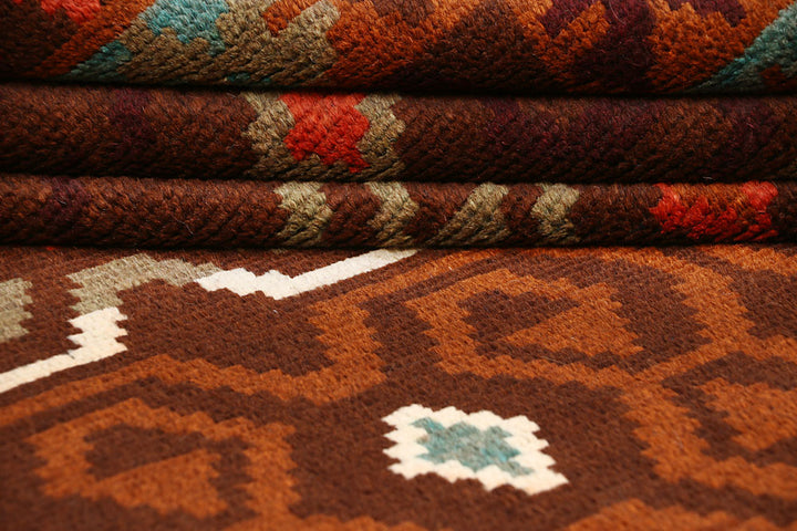 Saddle Brown Baluchi 4' 1 x 5' 11 - No. 64096 - ALRUG Rug Store