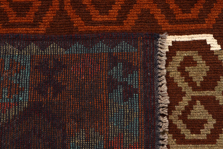 Saddle Brown Baluchi 4' 1 x 5' 11 - No. 64096 - ALRUG Rug Store