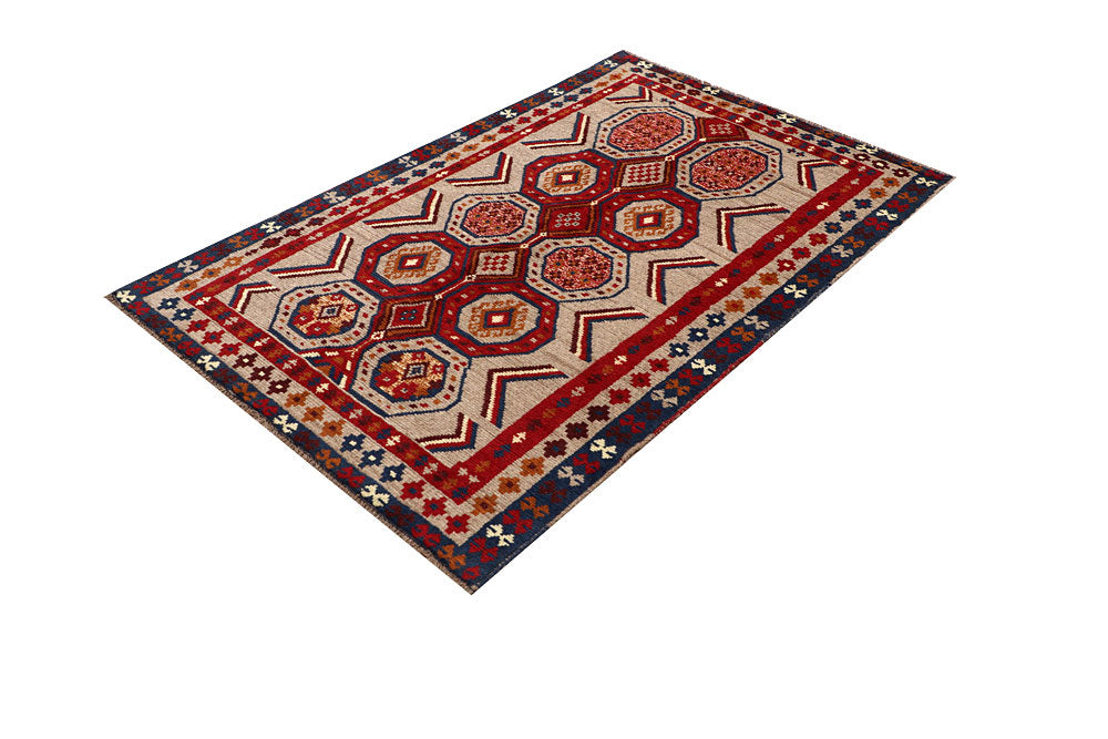 Tan Baluchi 3' 10 x 5' 9 - No. 64107 - ALRUG Rug Store