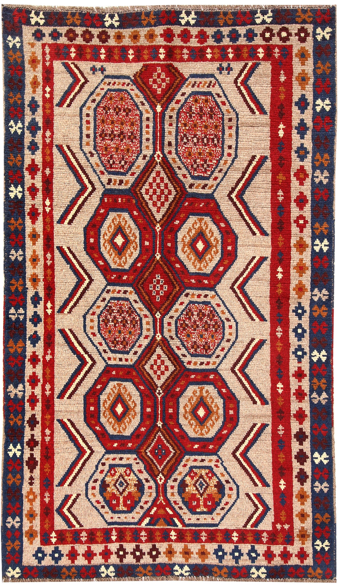 Tan Baluchi 3' 10 x 5' 9 - No. 64107 - ALRUG Rug Store