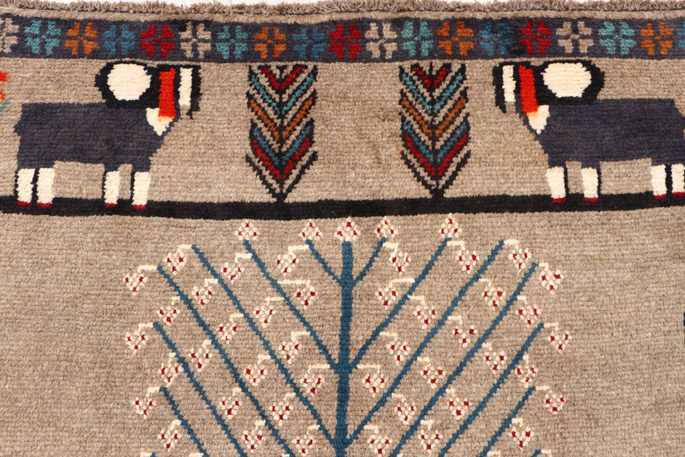 Tan Baluchi 3' 9 x 5' 7 - No. 64111 - ALRUG Rug Store