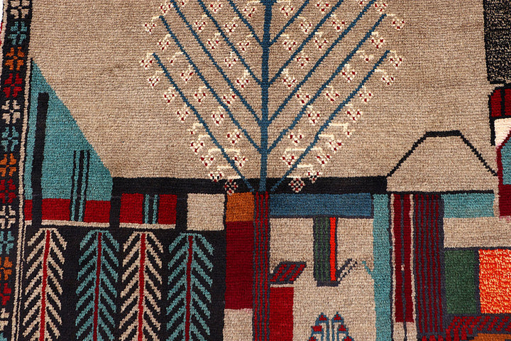 Tan Baluchi 3' 9 x 5' 7 - No. 64111 - ALRUG Rug Store