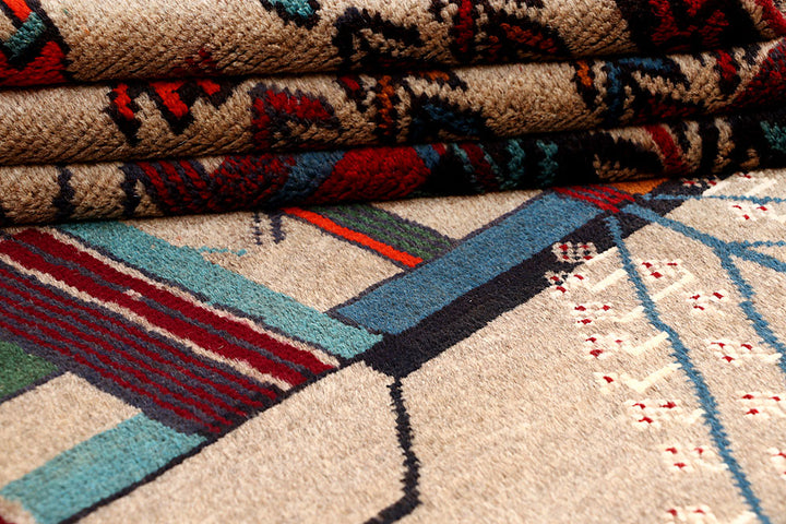 Tan Baluchi 3' 9 x 5' 7 - No. 64111 - ALRUG Rug Store