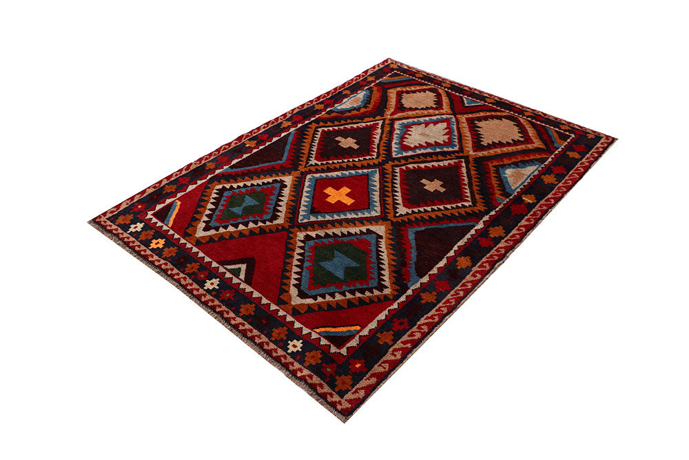 Multi Colored Baluchi 4' 2 x 5' 8 - No. 64112 - ALRUG Rug Store