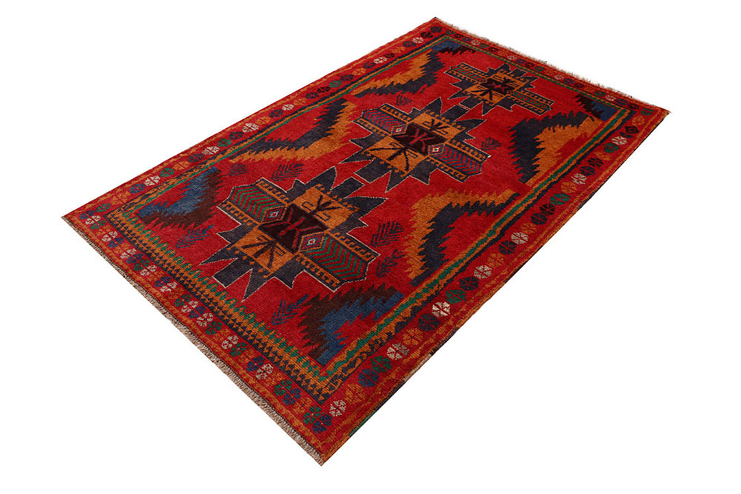 Firebrick Baluchi 4' x 6' 2 - No. 64117