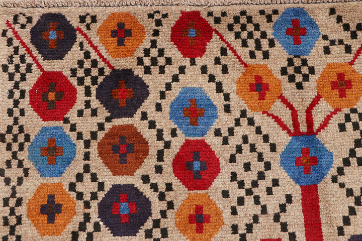Tan Baluchi 3' 10 x 5' 10 - No. 64118 - ALRUG Rug Store