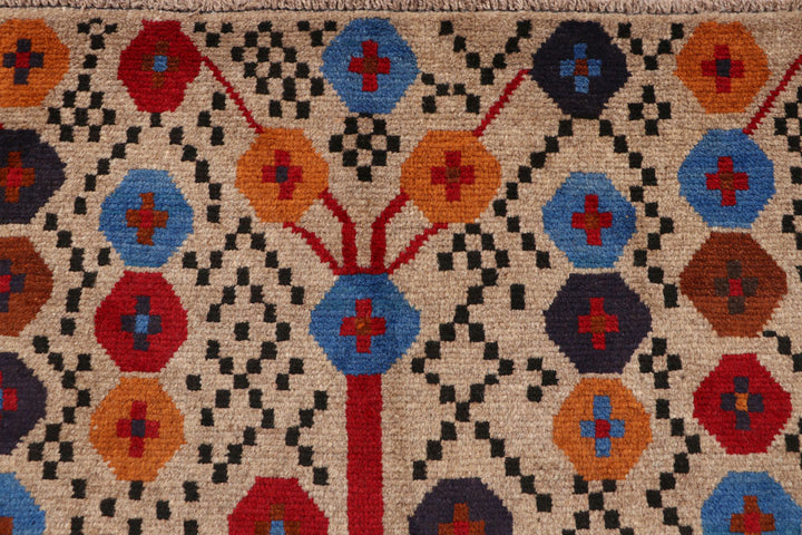 Tan Baluchi 3' 10 x 5' 10 - No. 64118 - ALRUG Rug Store
