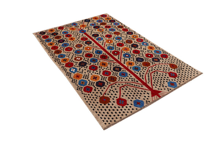 Tan Baluchi 3' 10 x 5' 10 - No. 64118 - ALRUG Rug Store
