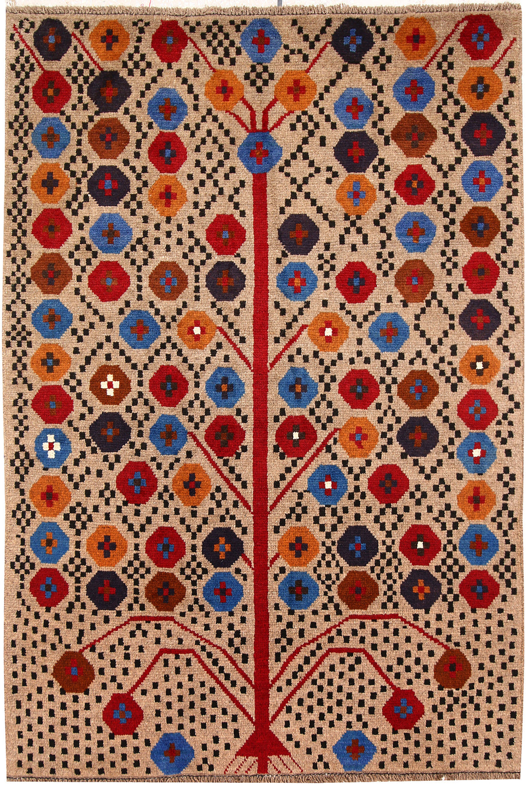 Tan Baluchi 3' 10 x 5' 10 - No. 64118 - ALRUG Rug Store
