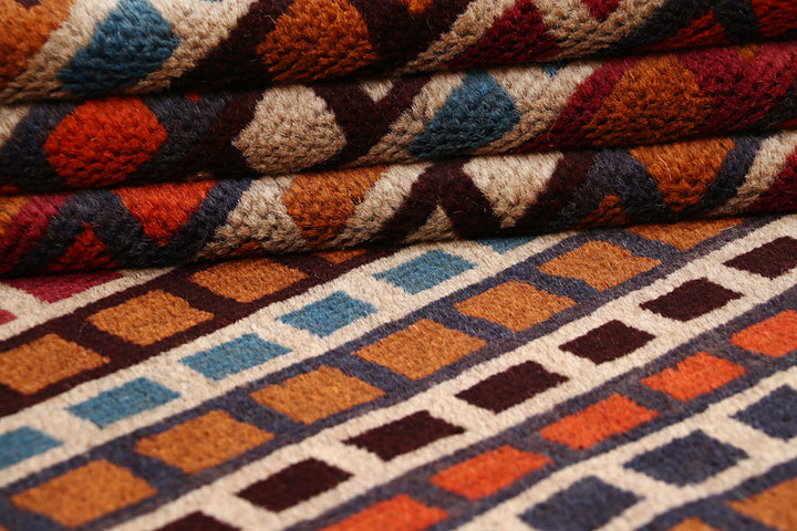 Multi Colored Baluchi 3' 10 x 5' 8 - No. 64119 - ALRUG Rug Store