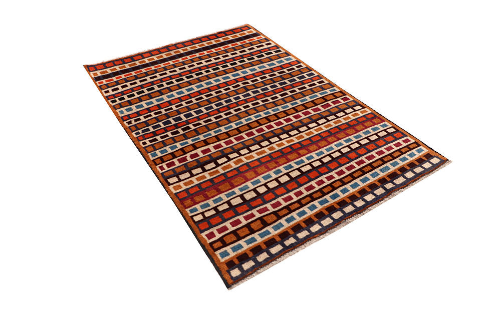 Multi Colored Baluchi 3' 10 x 5' 8 - No. 64119 - ALRUG Rug Store