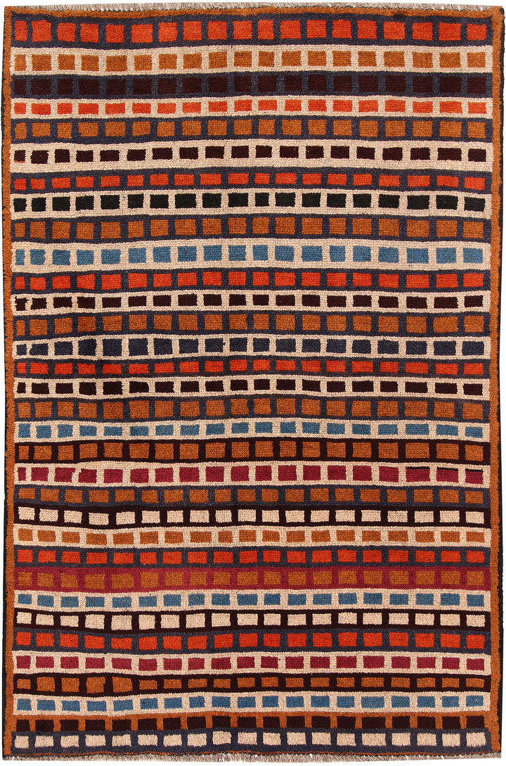 Multi Colored Baluchi 3' 10 x 5' 8 - No. 64119 - ALRUG Rug Store
