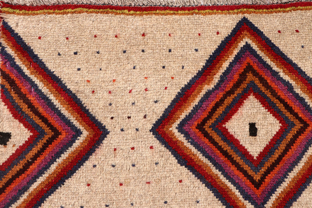 Tan Baluchi 3' 7 x 5' 8 - No. 64122 - ALRUG Rug Store