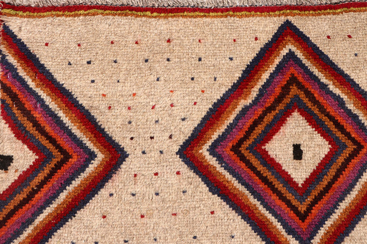 Tan Baluchi 3' 7 x 5' 8 - No. 64122 - ALRUG Rug Store
