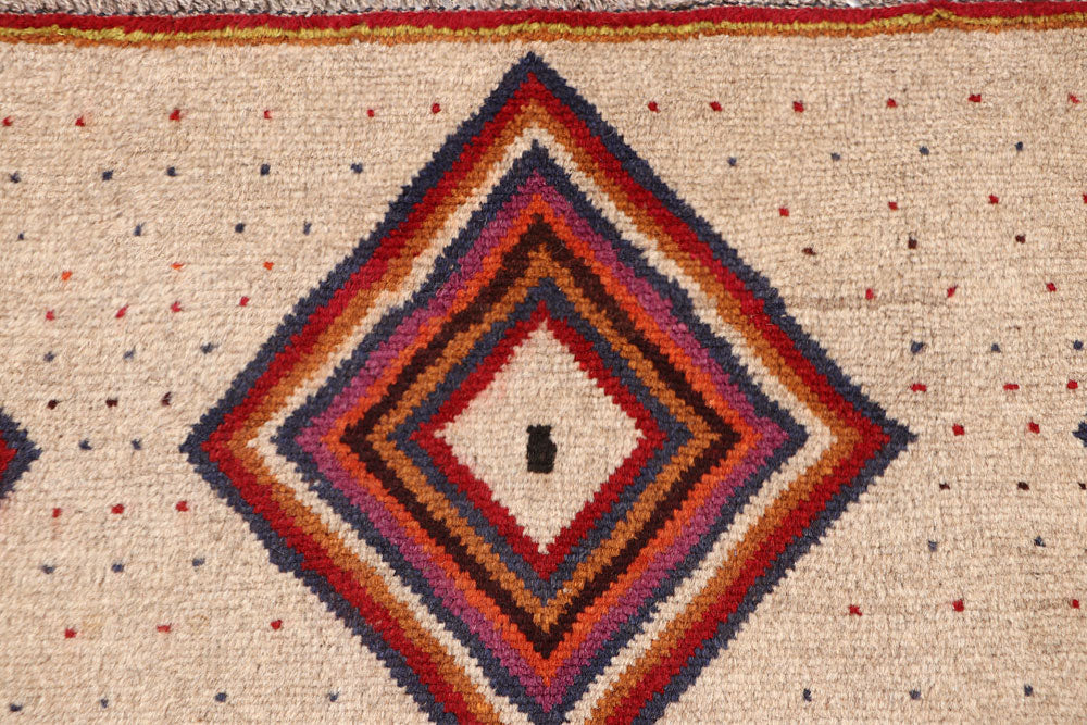Tan Baluchi 3' 7 x 5' 8 - No. 64122 - ALRUG Rug Store