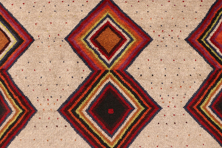 Tan Baluchi 3' 7 x 5' 8 - No. 64122 - ALRUG Rug Store