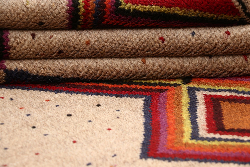 Tan Baluchi 3' 7 x 5' 8 - No. 64122 - ALRUG Rug Store