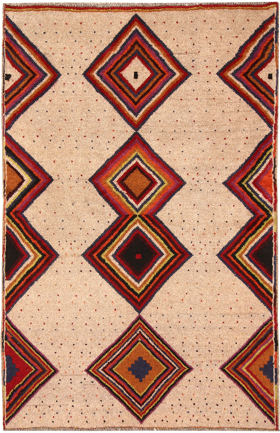 Tan Baluchi 3' 7 x 5' 8 - No. 64122 - ALRUG Rug Store