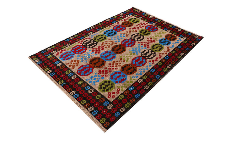 Tan Baluchi 4' 1 x 5' 9 - No. 64123 - ALRUG Rug Store