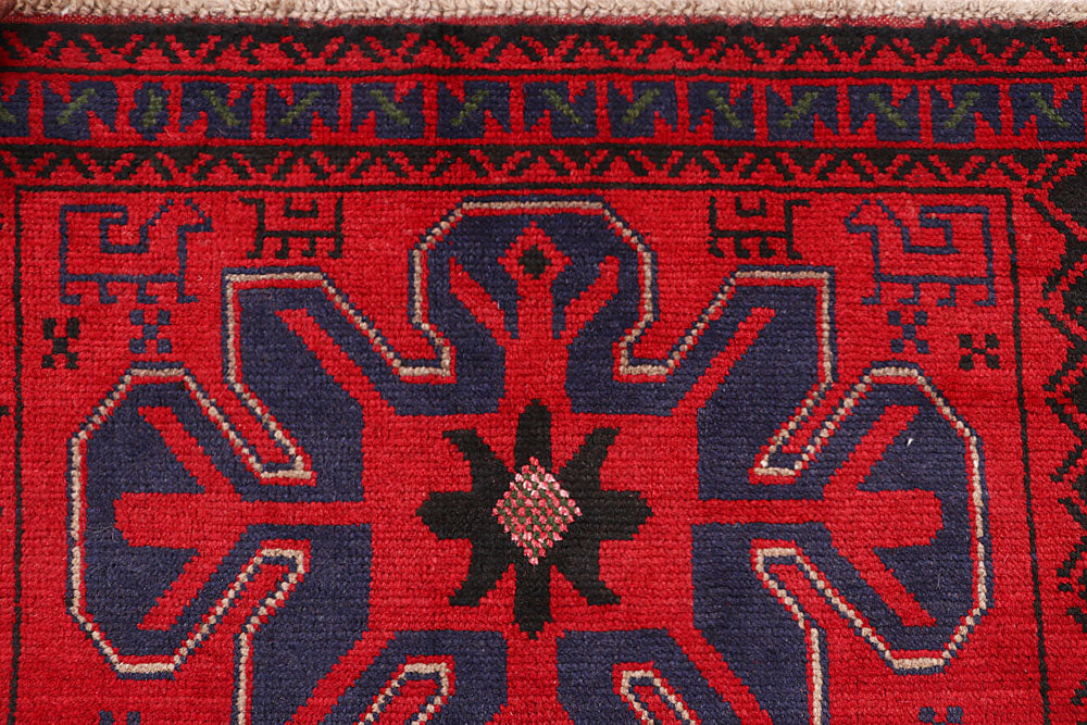 Firebrick Baluchi 3' 9 x 5' 7 - No. 64127 - ALRUG Rug Store