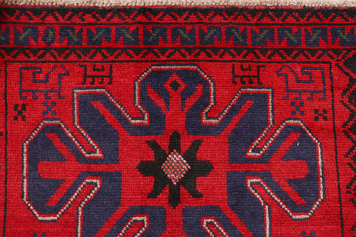 Firebrick Baluchi 3' 9 x 5' 7 - No. 64127 - ALRUG Rug Store