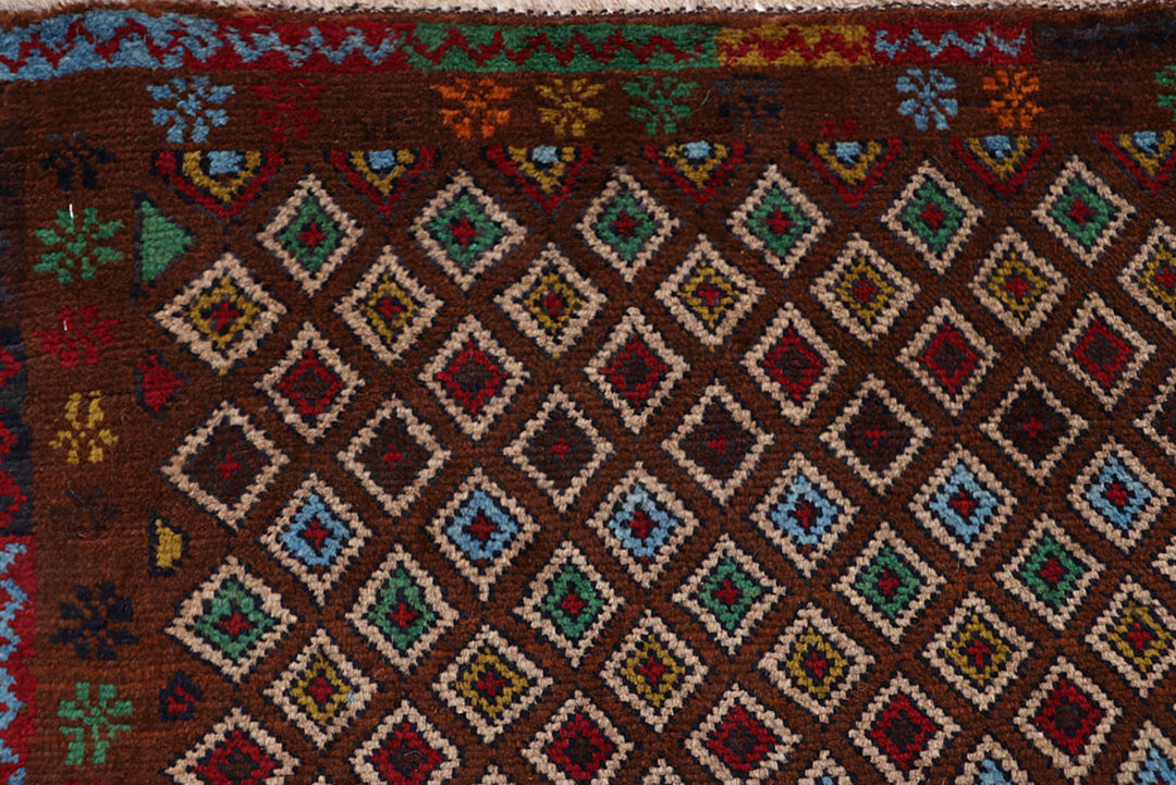 Saddle Brown Baluchi 4' 2 x 5' 10 - No. 64129
