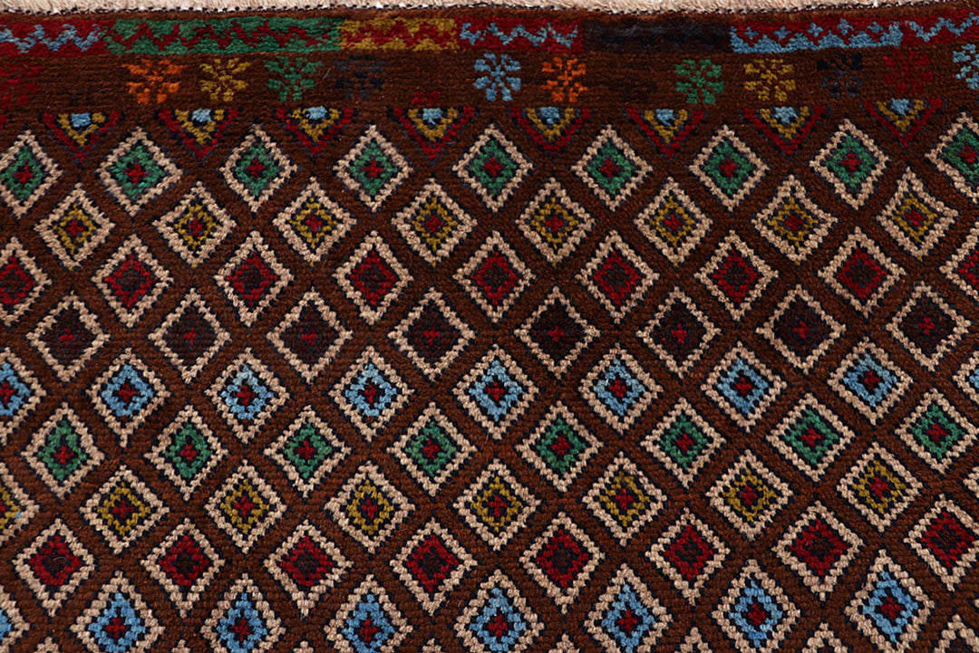 Saddle Brown Baluchi 4' 2 x 5' 10 - No. 64129