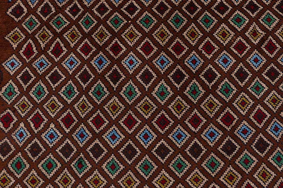 Saddle Brown Baluchi 4' 2 x 5' 10 - No. 64129