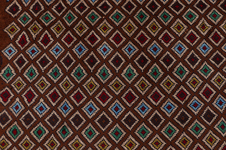 Saddle Brown Baluchi 4' 2 x 5' 10 - No. 64129