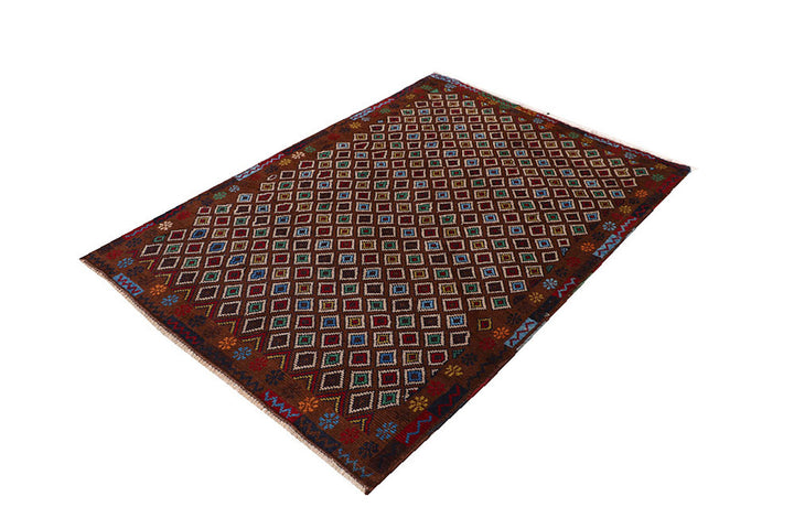 Saddle Brown Baluchi 4' 2 x 5' 10 - No. 64129