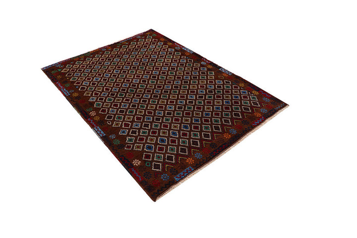 Saddle Brown Baluchi 4' 2 x 5' 10 - No. 64129