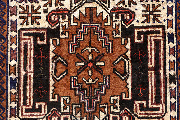 Multi Colored Baluchi 3' 10 x 7' 1 - No. 64131